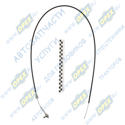 320-1108070 Трос ф6 L=1350 в оплетке с наконеч.М5х0,8/ф8 с кронштейном МТЗ РУП1